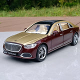 [TOY] 1:32 Mercedes-Maybach 2022 S680 guld röd modellbil Die-Cast