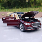 [TOY] 1:32 Mercedes-Maybach 2022 S680 guld röd modellbil Die-Cast