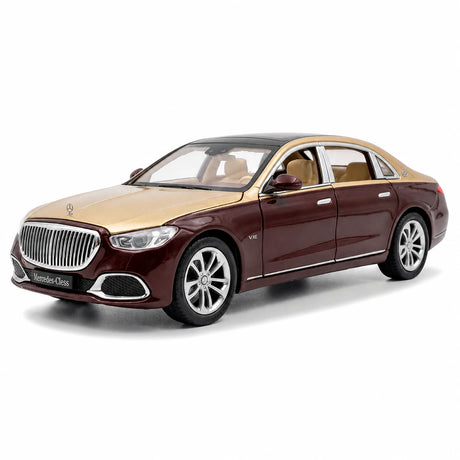 [TOY] 1:32 Mercedes-Maybach 2022 S680 guld röd modellbil Die-Cast