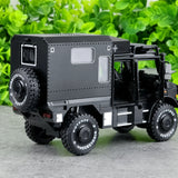 [TOY] 1:32 Mercedes-Unimog 2013 Nomadism U4000 RV Black Model Car Die-Cast