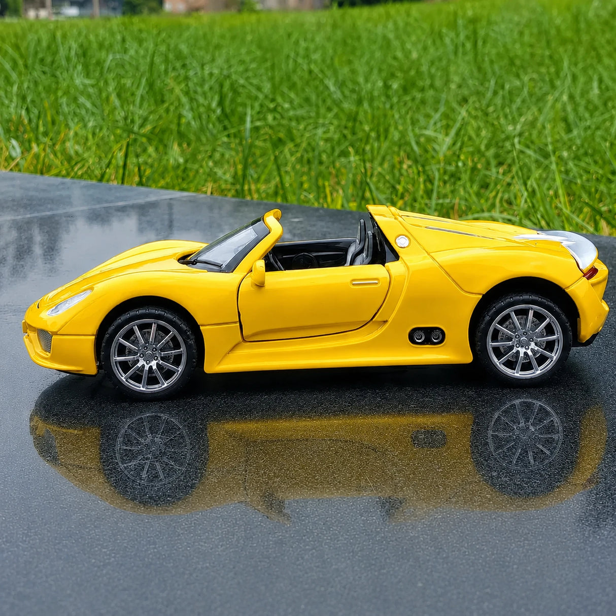 [TOY] 1:32 Porsche 2010 918 Spyder Yellow Model Car Die-Cast