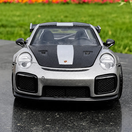 [TOY] 1:32 Porsche 2018 911 GT2 RS silver modellbil Die-Cast
