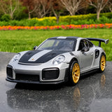 [TOY] 1:32 Porsche 2018 911 GT2 RS silver modellbil Die-Cast