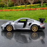 [TOY] 1:32 Porsche 2018 911 GT2 RS silver modellbil Die-Cast