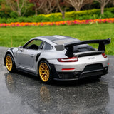 [TOY] 1:32 Porsche 2018 911 GT2 RS silver modellbil Die-Cast