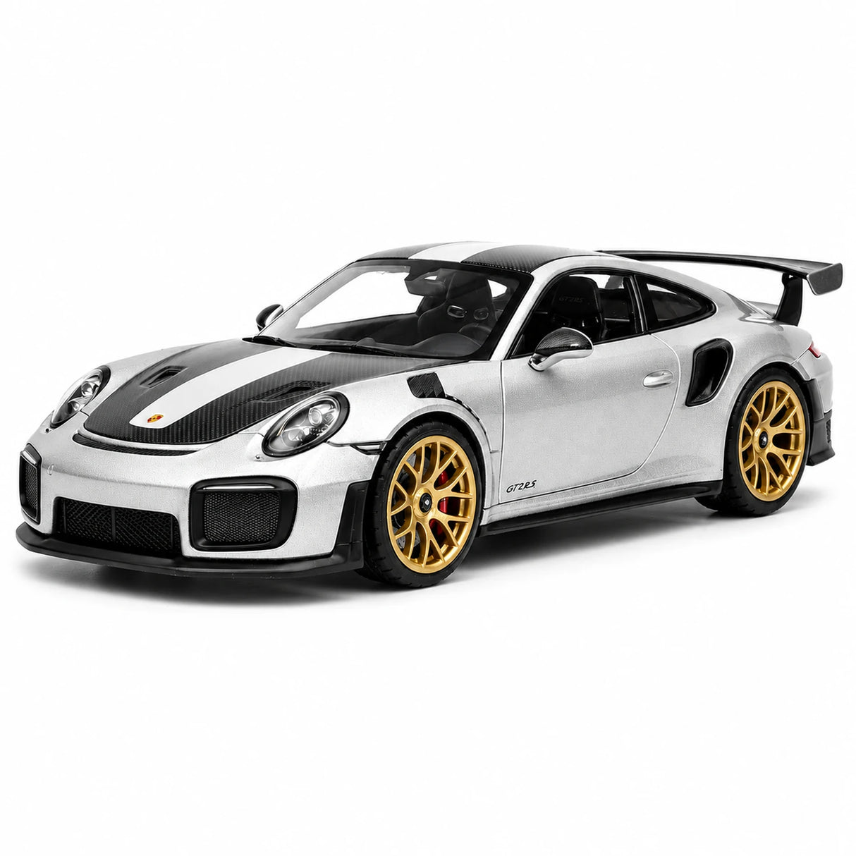 [TOY] 1:32 Porsche 2018 911 GT2 RS silver modellbil Die-Cast