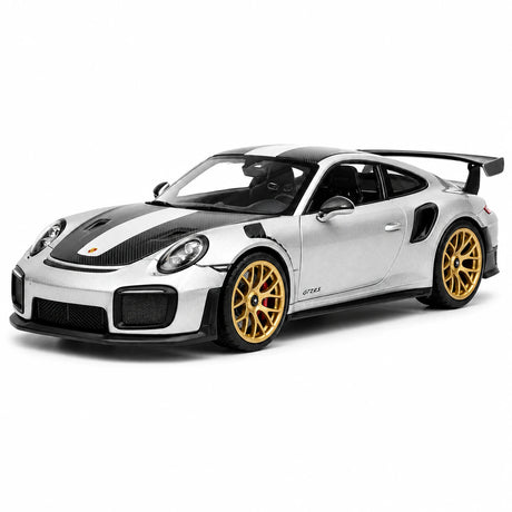 [TOY] 1:32 Porsche 2018 911 GT2 RS silver modellbil Die-Cast