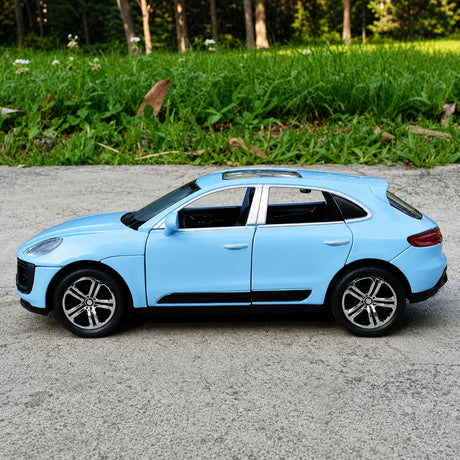 [TOY] 1:32 Porsche 2023 Macan T blå modellbil Die-Cast