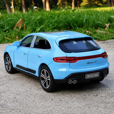 [TOY] 1:32 Porsche 2023 Macan T blå modellbil Die-Cast