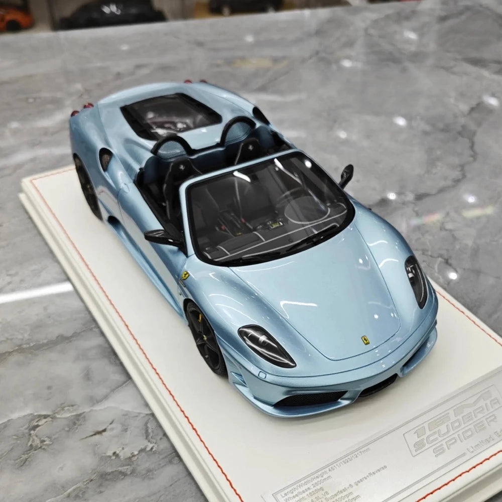 [Dino Model] 1:18 Ferrari 2008 430 Scuderia Spider 16M Blue Model Car Resin