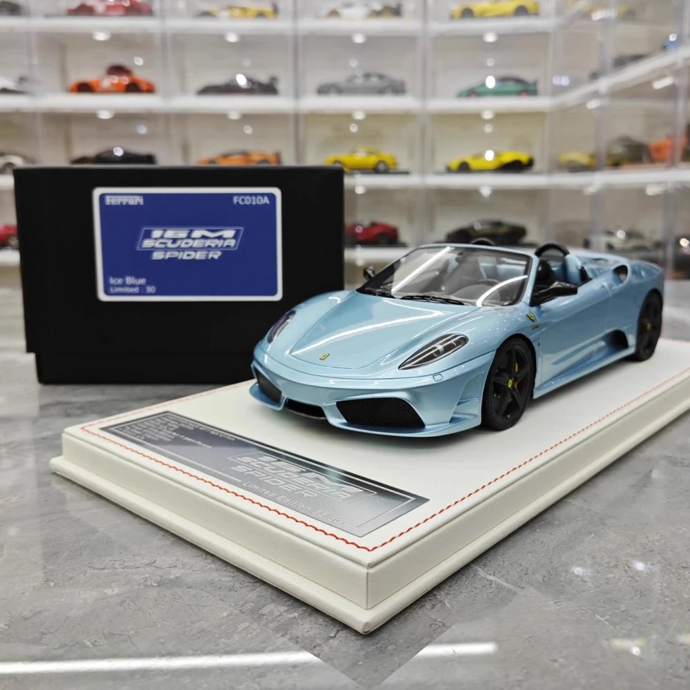 [Dino Model] 1:18 Ferrari 2008 430 Scuderia Spider 16M Blue Model Car Resin