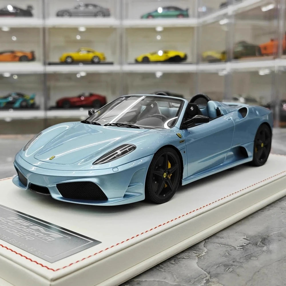[Dino Model] 1:18 Ferrari 2008 430 Scuderia Spider 16M Blue Model Car Resin
