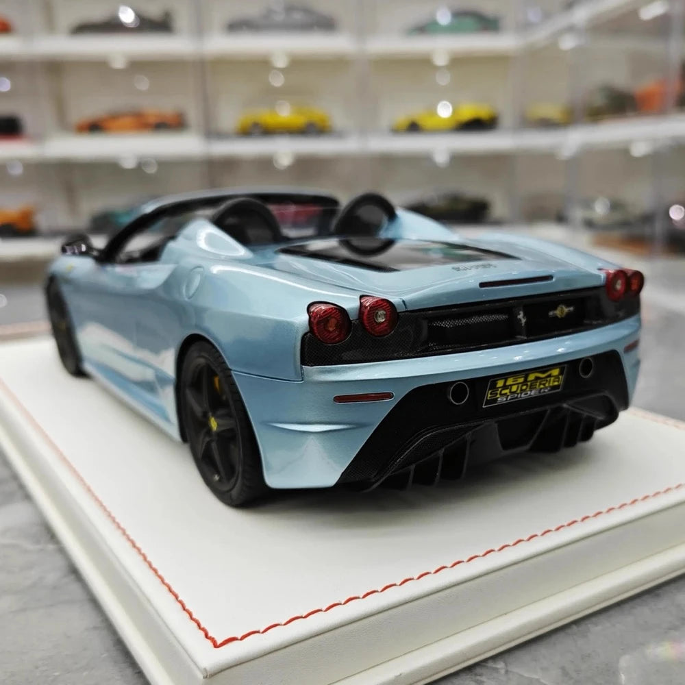 [Dino Model] 1:18 Ferrari 2008 430 Scuderia Spider 16M Blue Model Car Resin