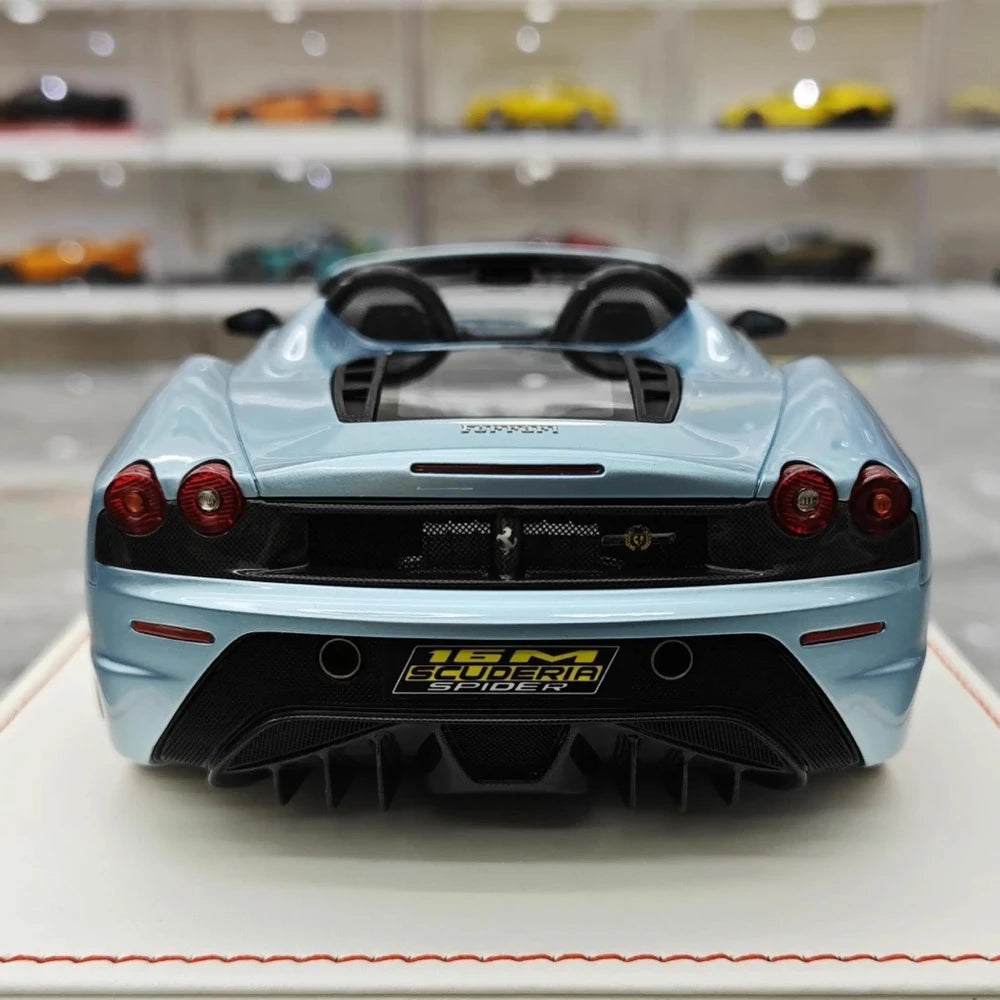 [Dino Model] 1:18 Ferrari 2008 430 Scuderia Spider 16M Blue Model Car Resin