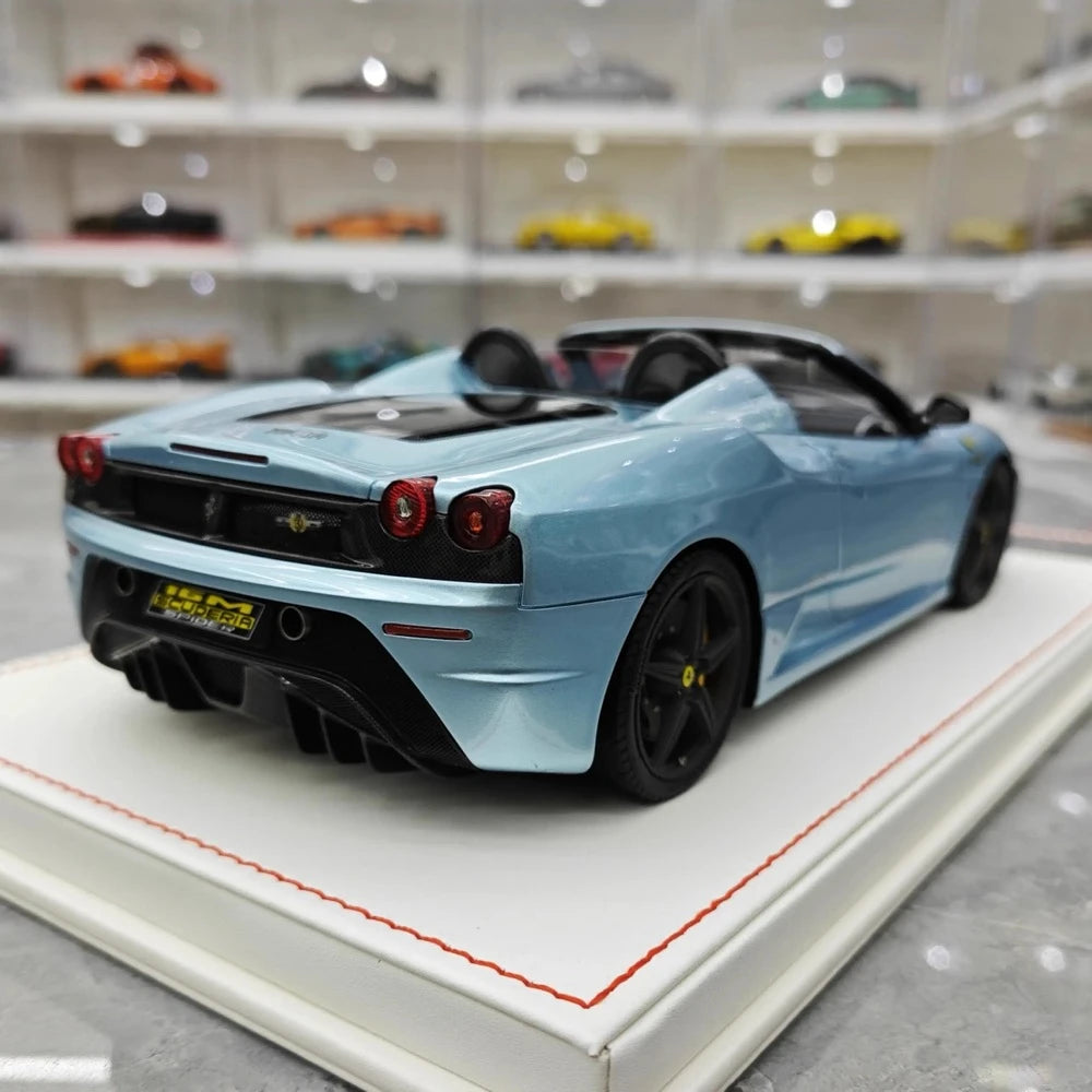 [Dino Model] 1:18 Ferrari 2008 430 Scuderia Spider 16M Blue Model Car Resin