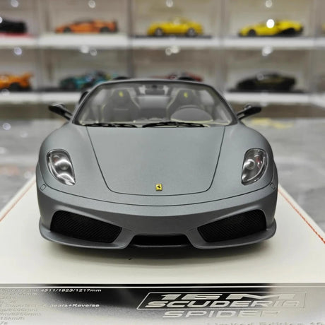 [Dino Model] 1:18 Ferrari 2008 430 Scuderia Spider 16M grå modellbil harts