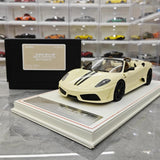 [Dino Model] 1:18 Ferrari 2008 430 Scuderia Spider 16M blanc voiture miniature Resin