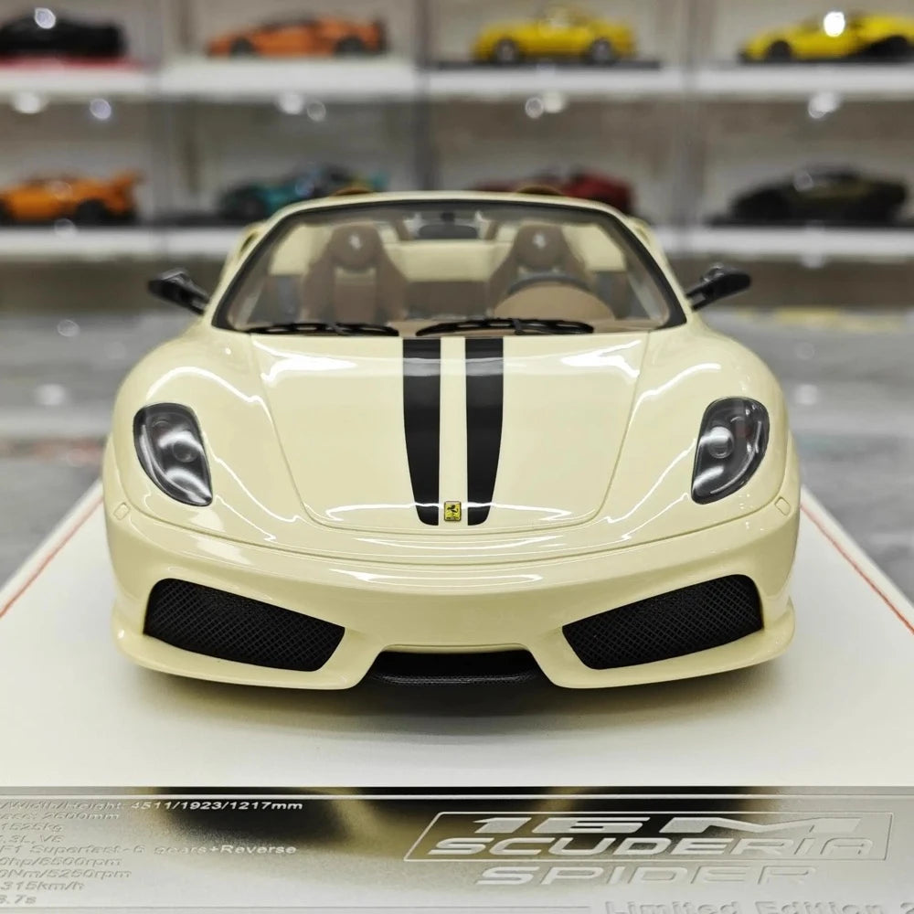 [Dino Model] 1:18 Ferrari 2008 430 Scuderia Spider 16M White Model Car Resin