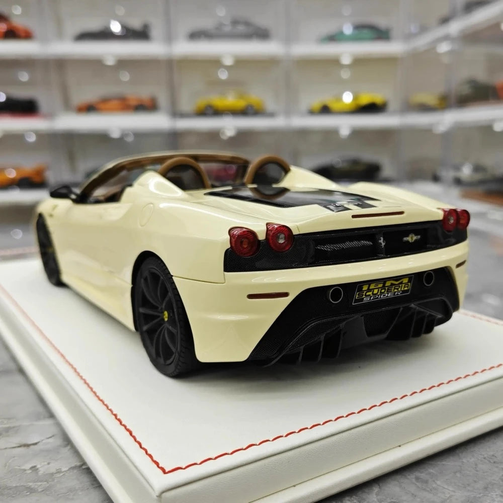 [Dino Model] 1:18 Ferrari 2008 430 Scuderia Spider 16M White Model Car Resin