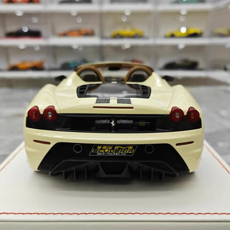 [Dino Model] 1:18 Ferrari 2008 430 Scuderia Spider 16M vit modellbil harts