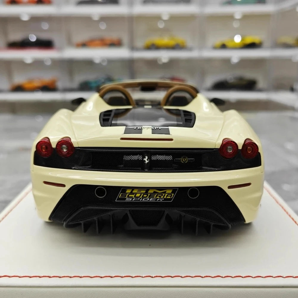 [Dino Model] 1:18 Ferrari 2008 430 Scuderia Spider 16M White Model Car Resin