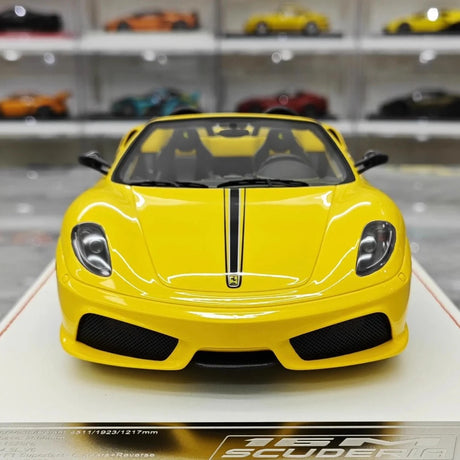 [Dino Model] 1:18 Ferrari 2008 430 Scuderia Spider 16M gul modellbil harts