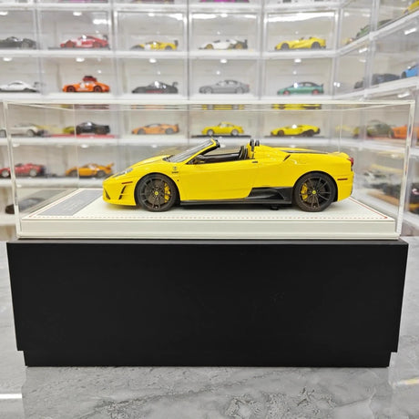 [Dino Model] 1:18 Ferrari 2008 430 Scuderia Spider 16M gul modellbil harts