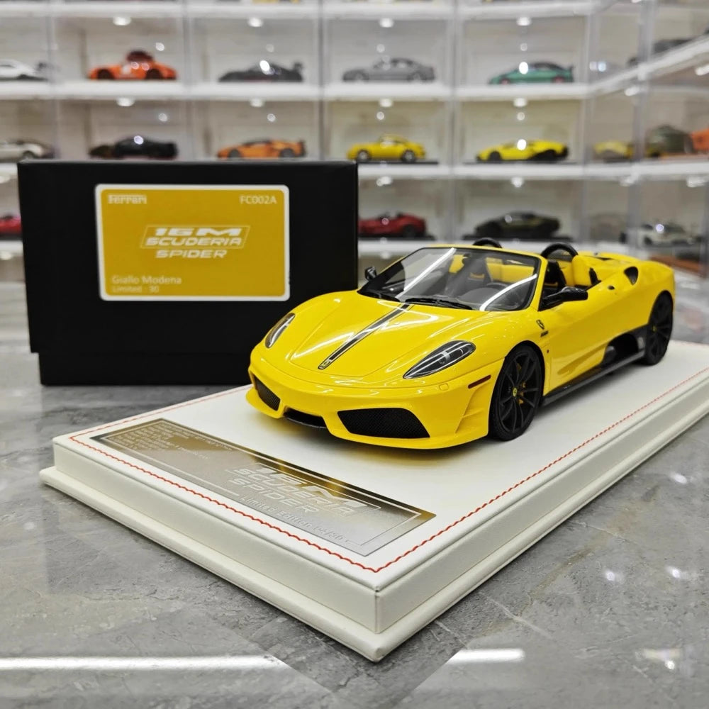 [Dino Model] 1:18 Ferrari 2008 430 Scuderia Spider 16M Yellow Model Car Resin