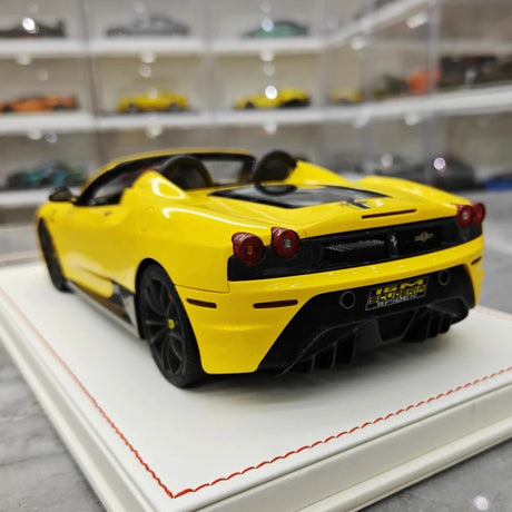 [Dino Model] 1:18 Ferrari 2008 430 Scuderia Spider 16M gul modellbil harts