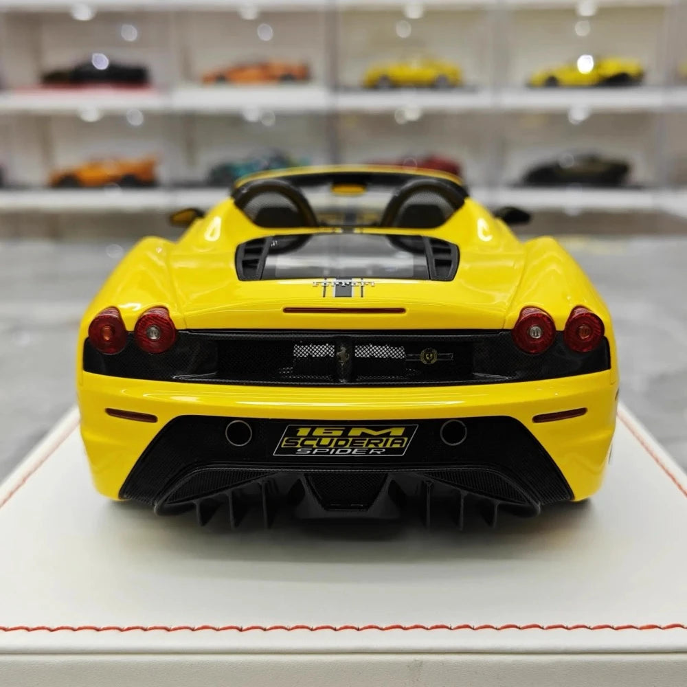 [Dino Model] 1:18 Ferrari 2008 430 Scuderia Spider 16M Yellow Model Car Resin