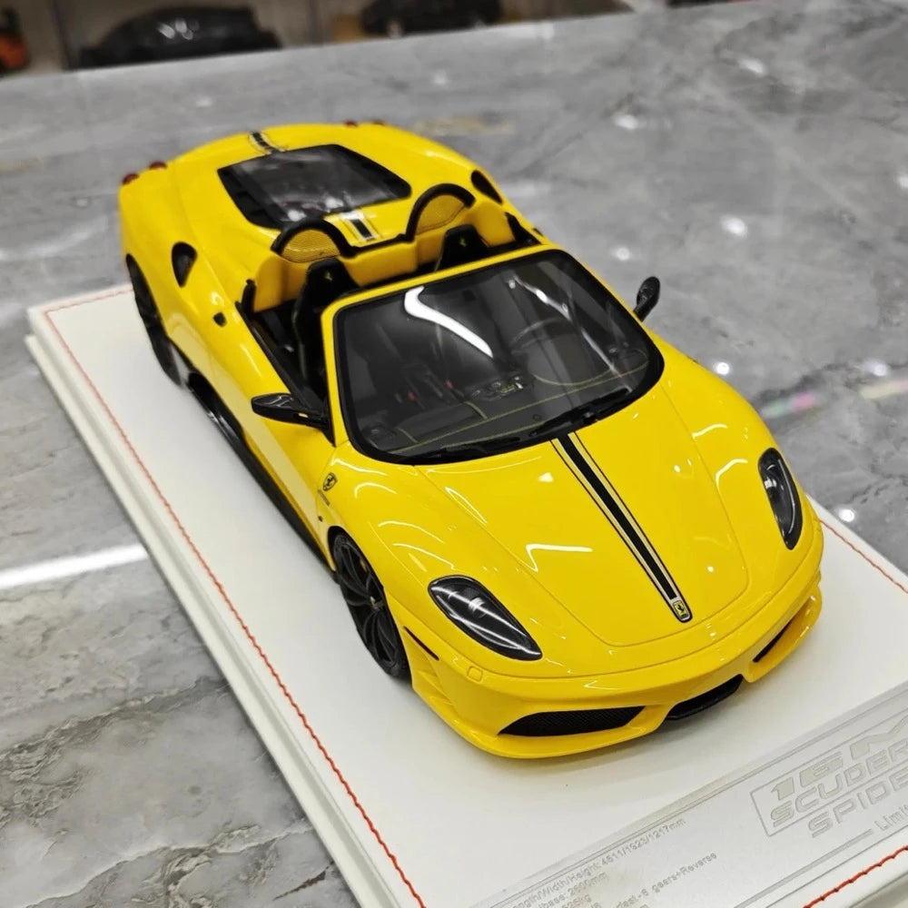 [Dino Model] 1:18 Ferrari 2008 430 Scuderia Spider 16M Yellow Model Car Resin