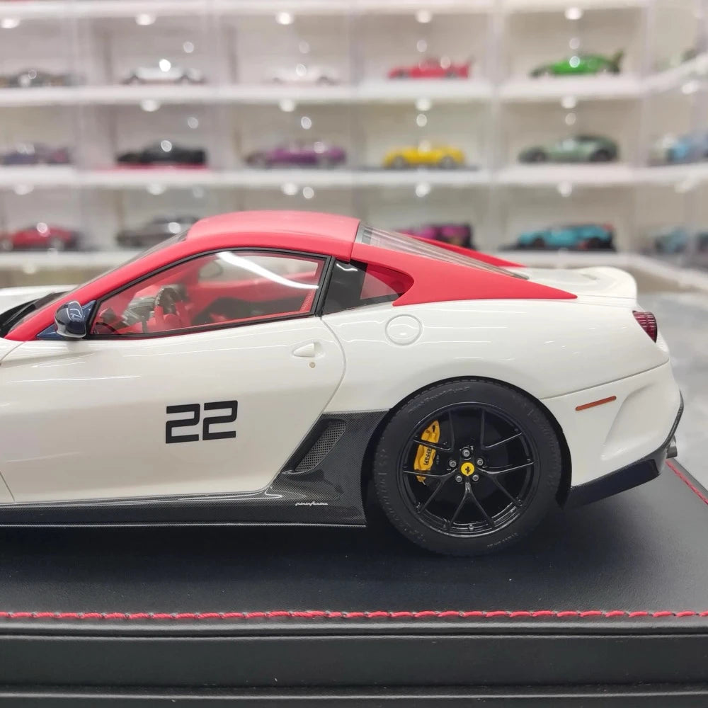 [Dino Model] 1:18 Ferrari 2010 599 GTO White Model Car Resin