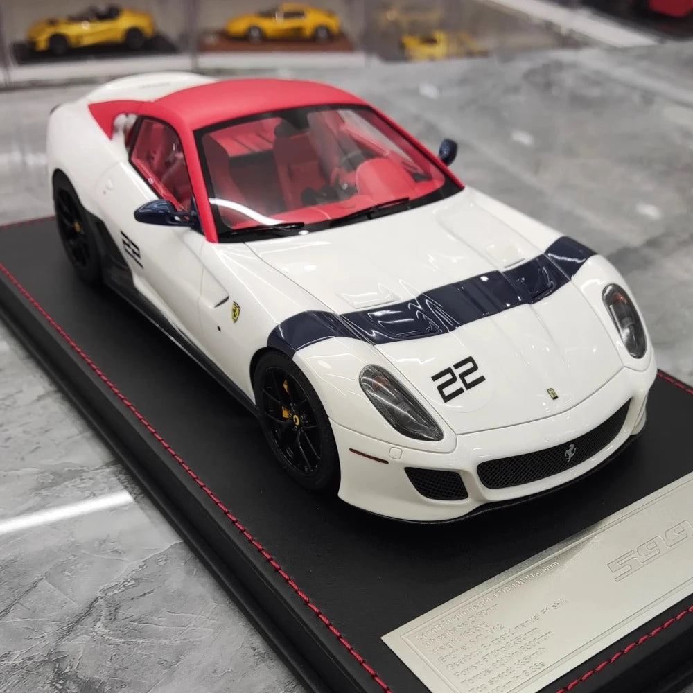 [Dino Model] 1:18 Ferrari 2010 599 GTO White Model Car Resin