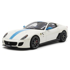 [Dino Model] 1:18 Ferrari 2010 599 GTO White & Blue Model Car Resin