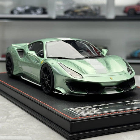 Dino Model Ferrari 2018 488 Pista Francesca Green 1:18 – Verzamelbare resin modelresin resin