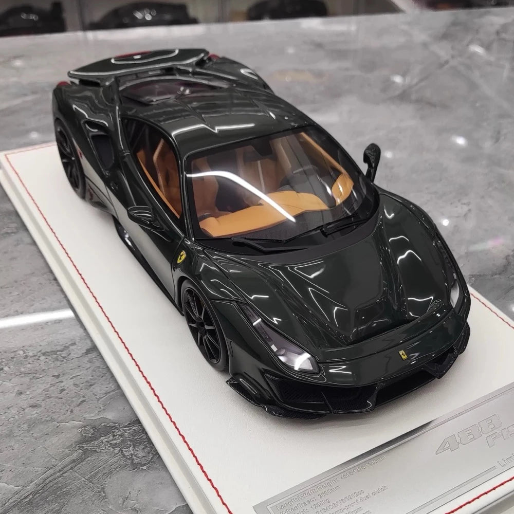 [Dino modello] 1:18 Ferrari 2018 488 Pista verde modellino di auto resina