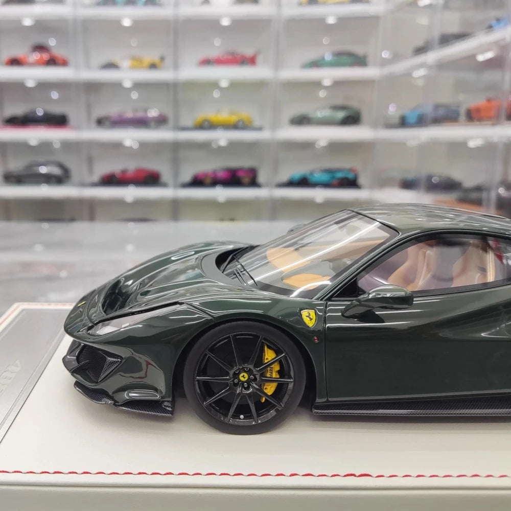 [Dino Model] 1:18 Ferrari 2018 488 Pista Green Model Car Resin