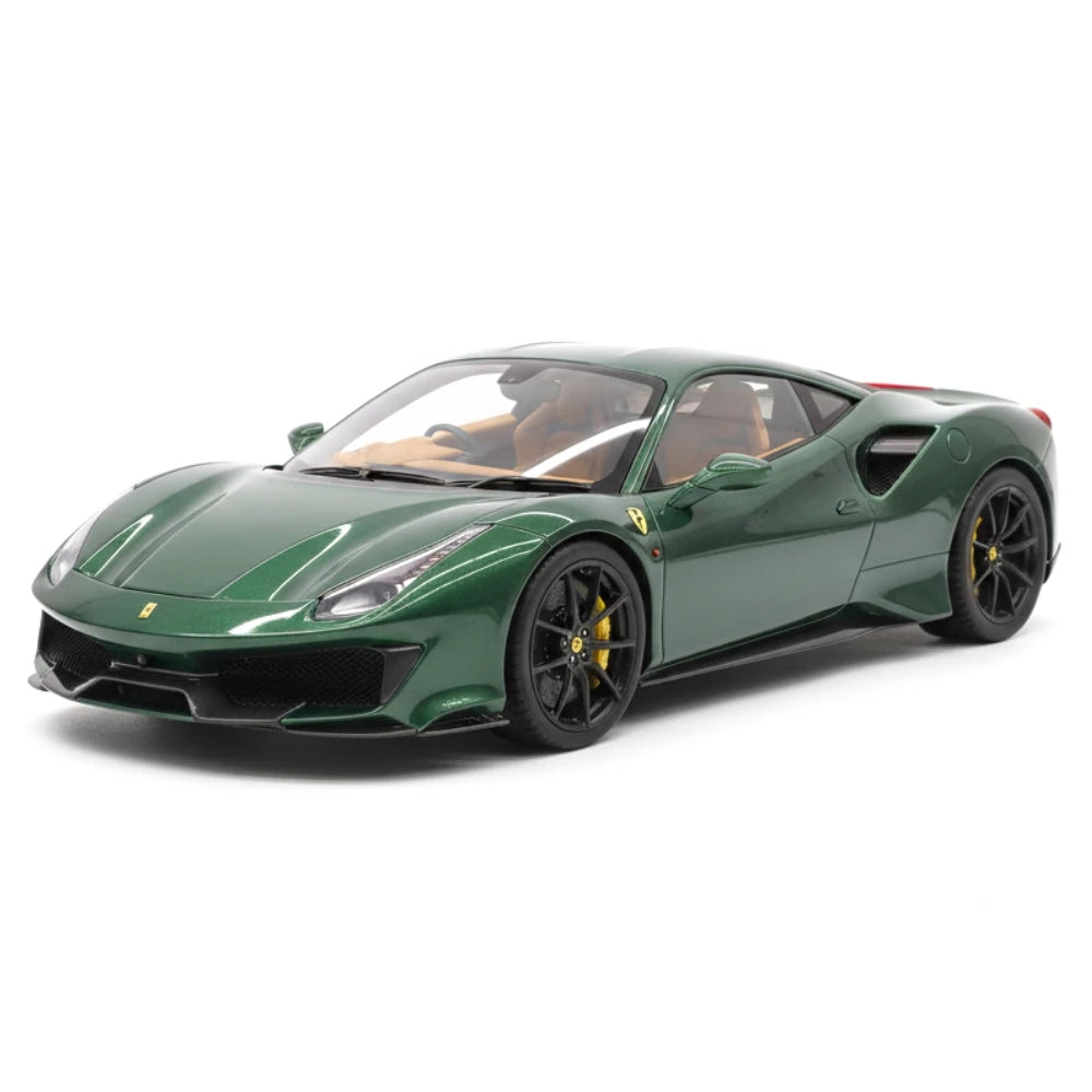 [Dino modello] 1:18 Ferrari 2018 488 Pista verde modellino di auto resina