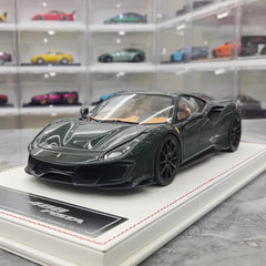 [Dino modello] 1:18 Ferrari 2018 488 Pista verde modellino di auto resina