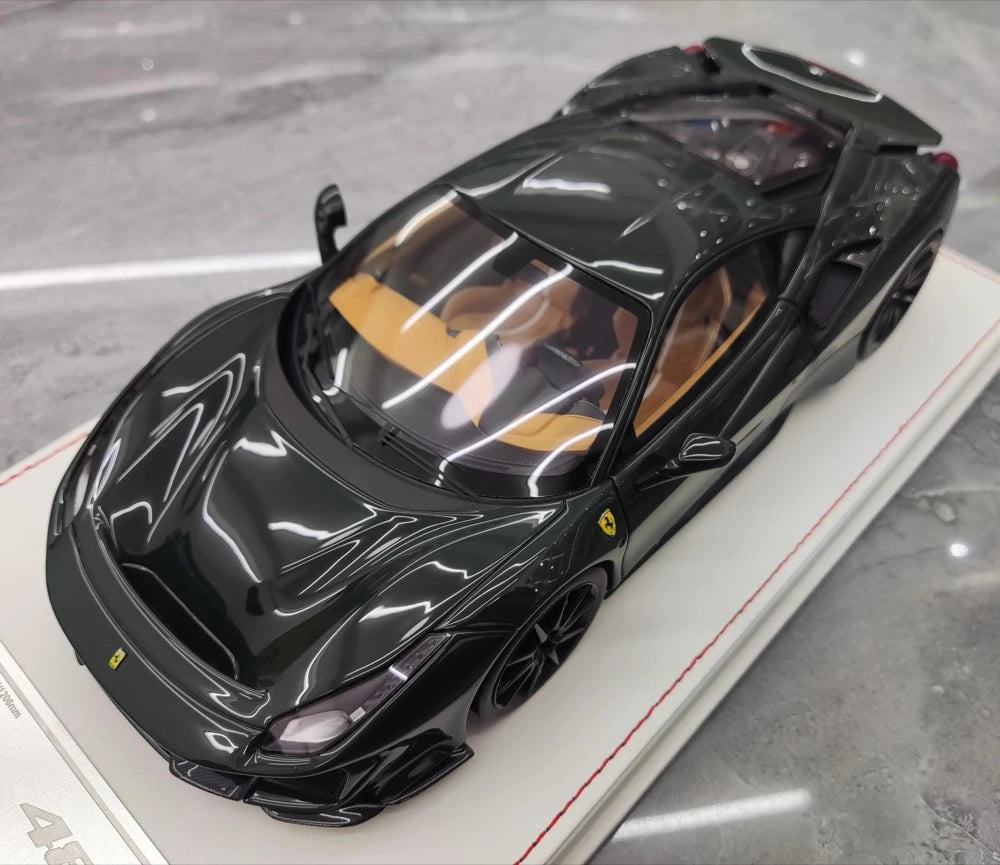 [Dino modello] 1:18 Ferrari 2018 488 Pista verde modellino di auto resina