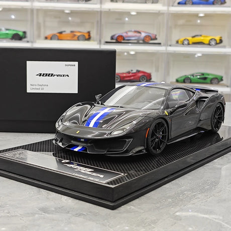 [Dino Model] 1:18 Ferrari 2018 488 Pista Spider Black Model Car Resin
