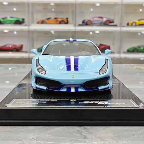 [Dino Model] 1:18 Ferrari 2018 488 Pista Spider Blue Model Car Resin