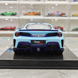 [Dino Model] 1:18 Ferrari 2018 488 Pista Spider Blue Model Car Resin