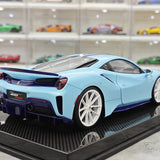 [Dino Model] 1:18 Ferrari 2018 488 Pista Spider Blue Model Car Resin