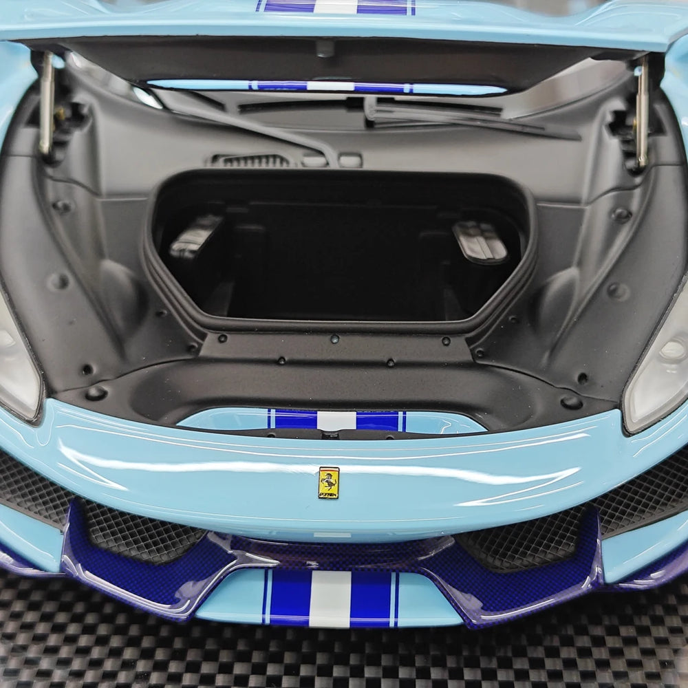 [Dino Model] 1:18 Ferrari 2018 488 Pista Spider Blue Model Car Resin