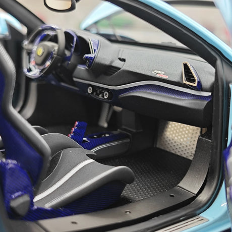 [Dino Model] 1:18 Ferrari 2018 488 Pista Spider Blue Model Car Resin