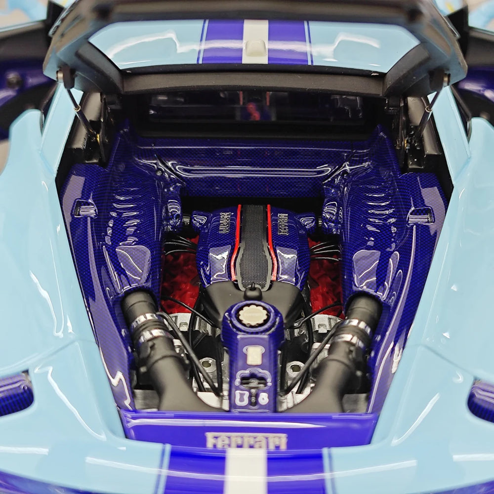 [Dino Model] 1:18 Ferrari 2018 488 Pista Spider Blue Model Car Resin