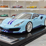 [Dino Model] 1:18 Ferrari 2018 488 Pista Spider Blue Model Car Resin