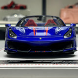Dino Model Ferrari 2018 488 Pista Spider Blue Racing Livery 1:18 – Keräilyhartsimalli
