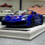 Dino Model Ferrari 2018 488 Pista Spider Blue Racing Livery 1:18 – Keräilyhartsimalli